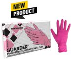   GUARDER Nitril Pink  púdermentes kesztyű 3,4g- S  -100db (Előrendelhető)