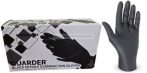   Fekete gumikesztyű - MAXTER nitril fekete púdermentes vizsgálókesztyű 3,6g - XL 100db 