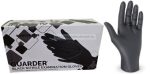   Fekete gumikesztyű - MAXTER nitril púdermentes vizsgálókesztyű 3,6g - XL 100db 