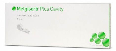 Mölnlycke Melgisorb Plus Cavity 3 x 45 cm 1db (Utolsó darabos akció!)