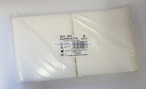 BSW Med Papírvatta 20cmx20cm, 100% fehér, 1kg