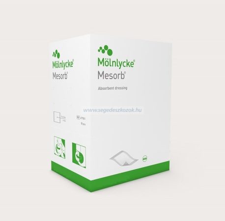 Mölnlycke Mesorb nedvszívó kötszer 10x13 cm  50db  (Előrendelhető) 