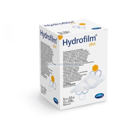 Hartmann Hydrofilm Plus filmkötszer sebpárnával 5x7,2 cm 50db