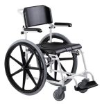   McWet, Tusoló- és WC szék, önhajtos 24" kivehető kerékkel