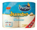   Boni Perfex Jumbo Deluxe 300lap papírtörlő 2 rétegű - 2 tekercs 