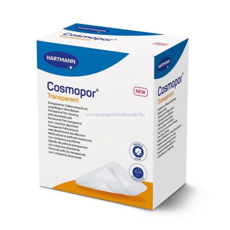 Cosmopor transparent st. filmkötszer sebpárnával 5x7,2cm 50db (Előrendelhető!)