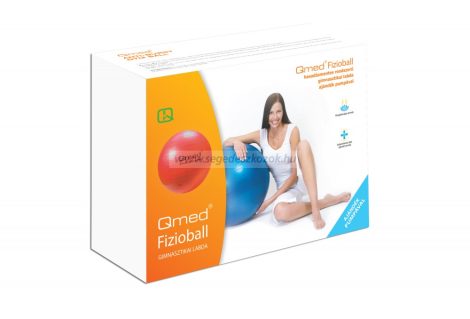 QMED Gimnasztikai Labda  (Fizioball - Fitness ) (55cm) piros