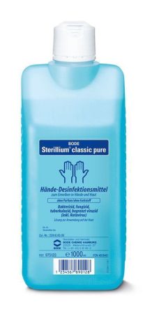 Hartmann Sterillium Classic Pure 1000ml, illat-és színezőanyagmentes 1db