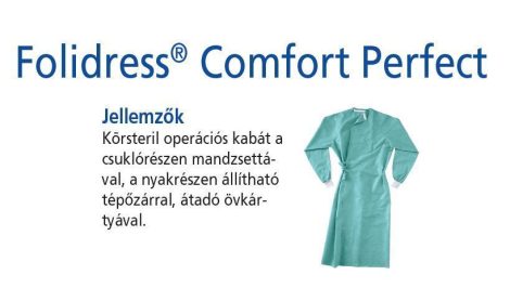 Hartmann Foliodress műtéti kabát Comfort Perfect körsteril, krepp+törlővel XL 28db