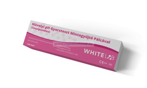 WHITELAB Hüvelyi pH Gyorsteszt Mintagyűjtő Pálcával (Tesztpaneles) 1db  (Lejárat: 2025.04.)