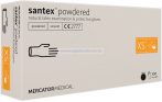   MERCATOR santex powdered (smooth) rugalmas latex púderezett orvosi kesztyű XS 100db