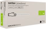  MERCATOR santex powdered (smooth) rugalmas latex púderezett orvosi kesztyű S 100db