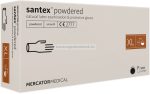   MERCATOR santex powdered (smooth) rugalmas latex púderezett orvosi kesztyű XL 100db