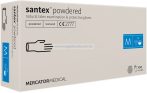   MERCATOR santex powdered (textured) rugalmas latex púderezett orvosi kesztyű M 100db (Előrendelhető)
