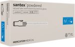   MERCATOR santex powdered (textured) rugalmas latex púderezett orvosi kesztyű M 100db (Előrendelhető)