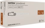   MERCATOR santex powdered (textured) rugalmas latex púderezett orvosi kesztyű XL 100db
