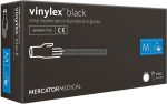   MERCATOR vinylex black vinil púdermentes diagnosztikai kesztyű M 100db