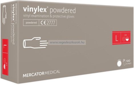 MERCATOR vinylex powdered vinil púderes vizsgálókesztyű L 100db