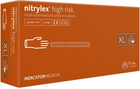 MERCATOR nitrylex high risk púdermentes kesztyű XL 100db