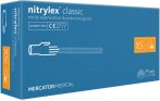   MERCATOR nitrylex classic blue nitril púdermentes kesztyű XS 100db