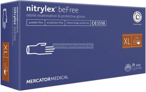 MERCATOR nitrylex beFree púdermentes  kesztyű XL 100db