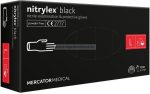   MERCATOR nitrylex black púdermentes nitril kesztyű L 100db - Fekete gumikesztyű