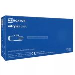   MERCATOR nitrylex basic A100 blue - kék púdermentes vizsgálókesztyű XL 100db (Előrendelhető)