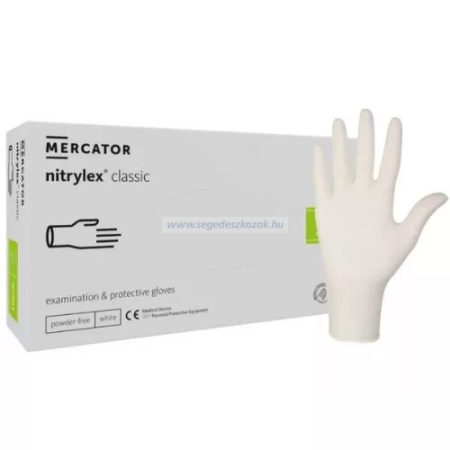MERCATOR nitrylex white nitril púdermentes kesztyű XS 100db (Előrendelhető) MERCATOR nitrylex white nitril púdermentes kesztyű XS 100db (Előrendelhető)