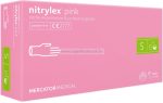   MERCATOR nitrylex pink púdermentes nitril kesztyű S 100db (Előrendelhető)