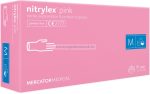 MERCATOR nitrylex pink púdermentes nitril kesztyű M 100db