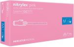   MERCATOR nitrylex pink púdermentes nitril kesztyű M 100db (Előrendelhető)
