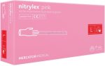   MERCATOR nitrylex pink púdermentes nitril kesztyű L 100db (Előrendelhető)