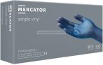 MERCATOR simple vinyl púd.mentes kék kesztyű S 100db