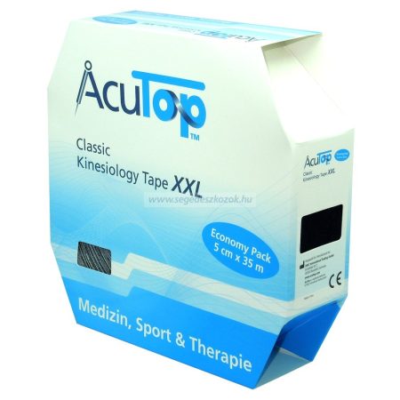 ACUTOP Classic XXL Kineziológiai Tapasz / Szalag 5 cm x 35 m Fekete (Előrendelhető) 