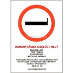 Dohányzásra kijelölt hely matrica