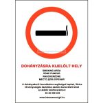 Dohányzásra kijelölt hely matrica