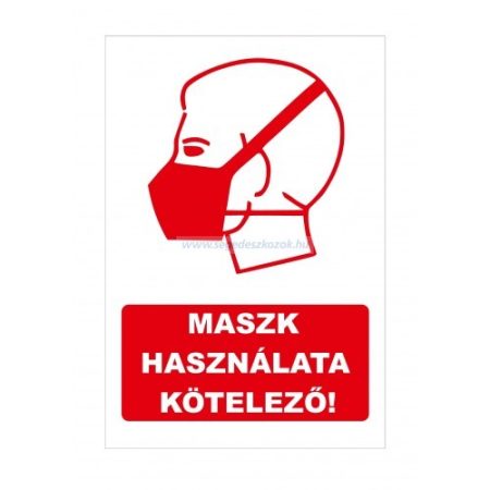 Maszk használta kötelező matrica