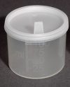 Vizeletes pohár, pattintós fedéllel, műanyag 100 ml /nem steril/ Vizeletes pohár, pattintós fedéllel, műanyag 100 ml /nem steril/